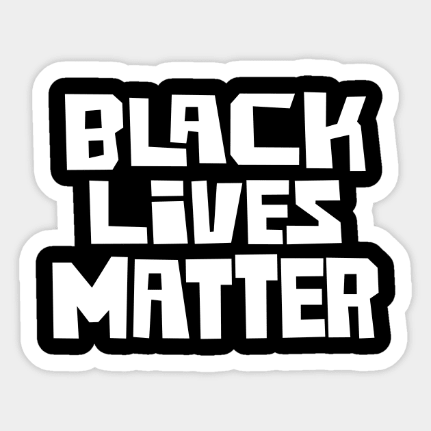 BLACK LIVES MATTER Sticker by Midnight Run Studio
